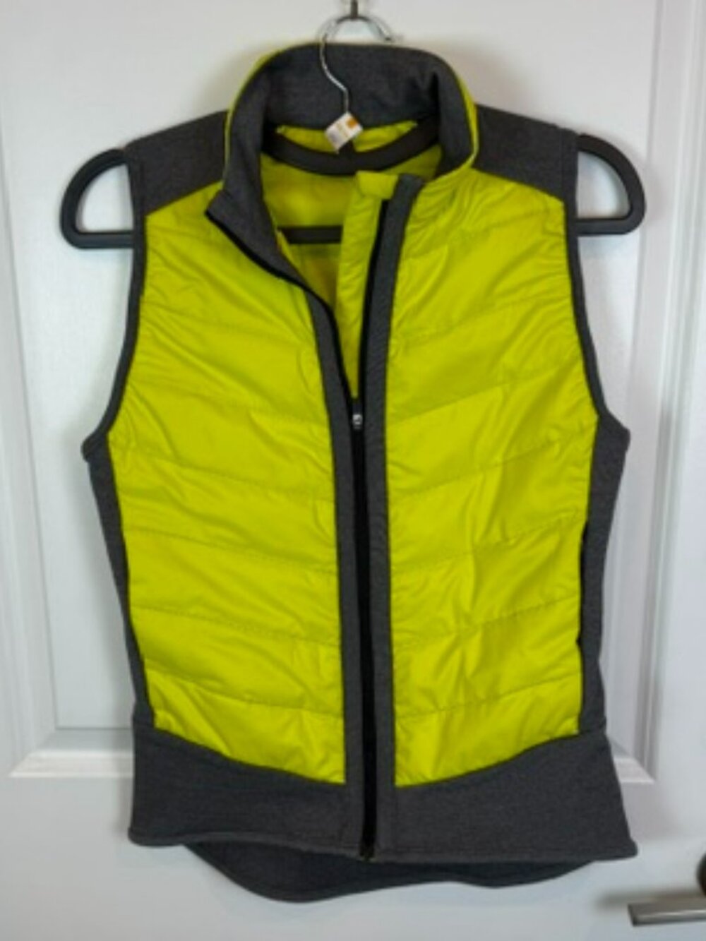 Lucy Activewear Revolution Run Insulated Vest Lime Zest/Gray